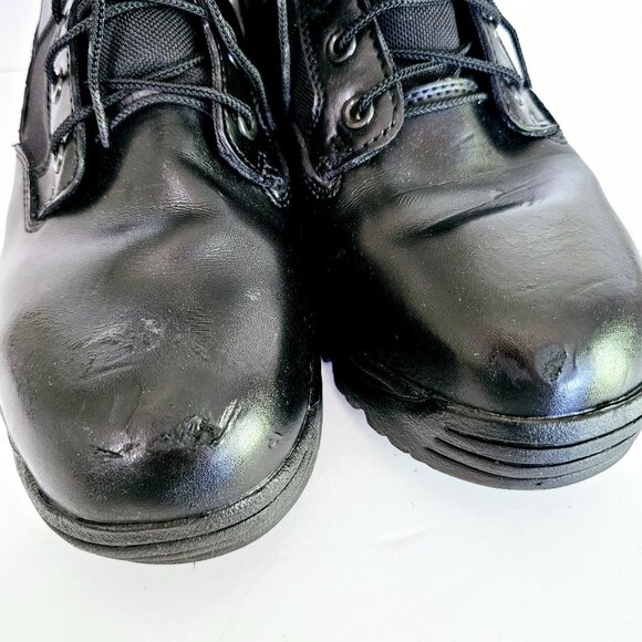 Brahma Mens Swat‎ Tactical Black Combat Boots Comp Toe Size 10W Leather 《953》B - Picture 5 of 10
